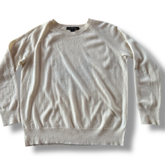 Skull Cashmere Alexa Embroidered Skull Sweater Cream Blue Size Large - Picture 7 of 11